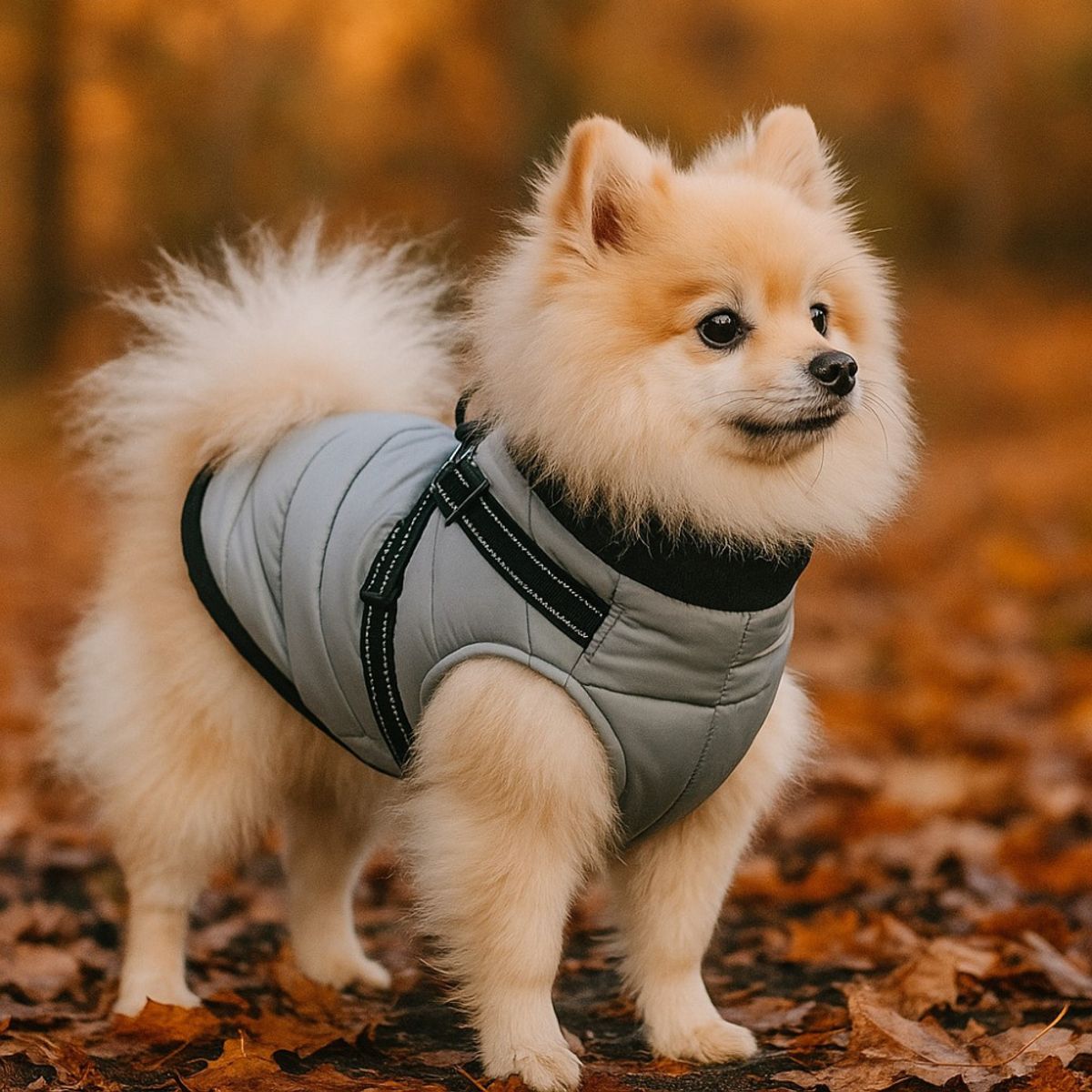 Trixie Vinterdekken med sele og refleks