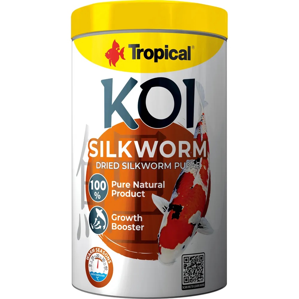 Tropical KOI Silkworm – Tørkede Silkeormpupper 1000ml