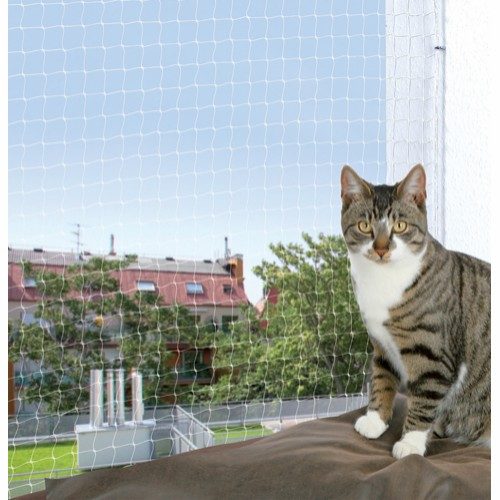 Kattenett til balkong og terrasse – transparent