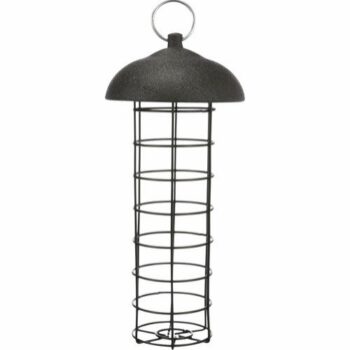 Utefuglautomat til meiseboller i metall ø10 x 21cm sort