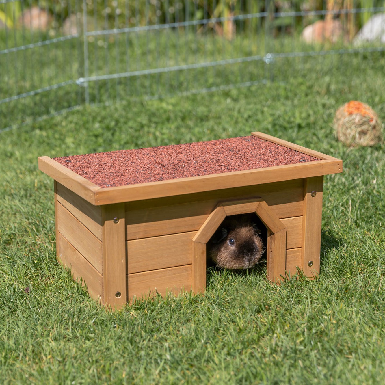 Værbeskyttelse-tilfluktshus til kanin og marsvin