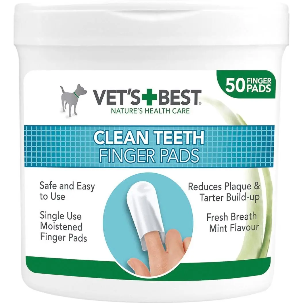 Vet's Best Clean Teeth Fingerpads for tannpleie Vet's Best Clean Teeth Fingerpads for tannpleie