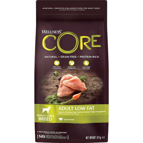 CORE Wellness Adult Low Fat Turkey Medium-Large Breed Hundemat