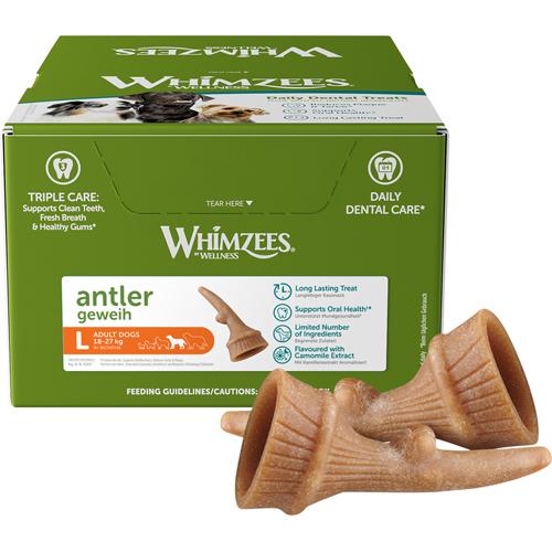 Whimzees Occupy Antler Dental Vegetar Tygg i pose
