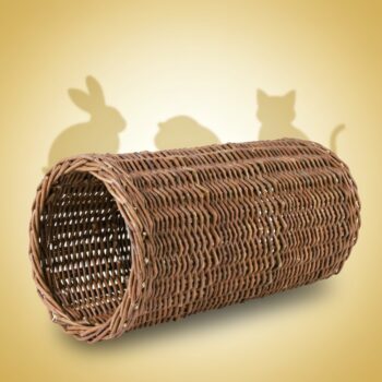 Wicker tunnel for rabbits ø 20x38cm
