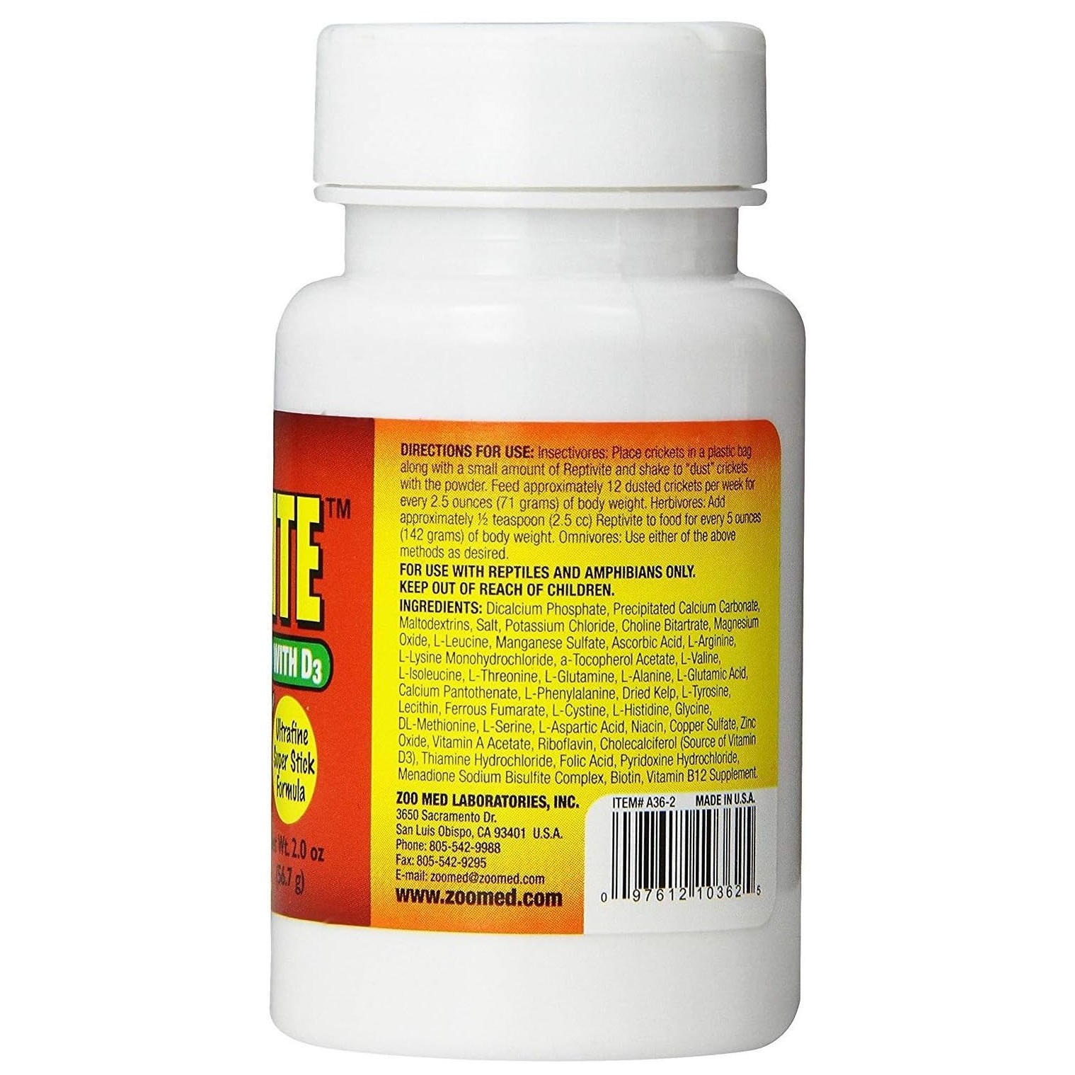 Zoomed Reptivite med D3 Fosfor