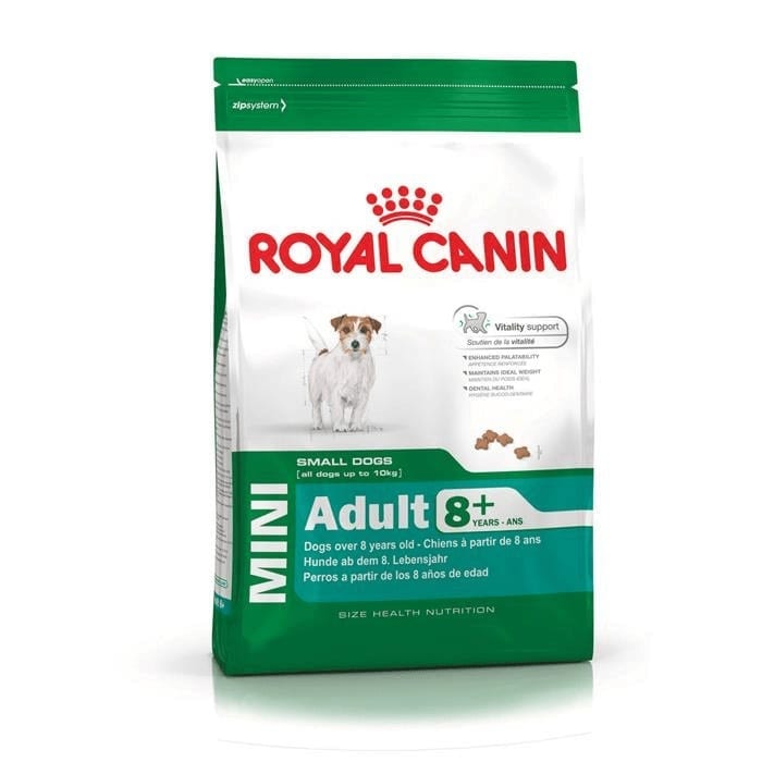 Royal Canin ,Mini Adult 8+ - 2 kg.