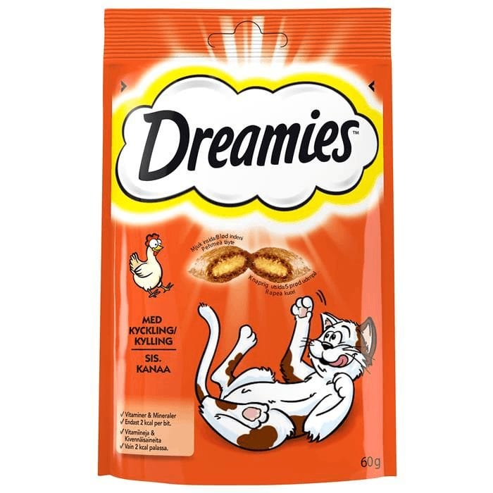 Dreamies kattegodbiter 60g - kylling