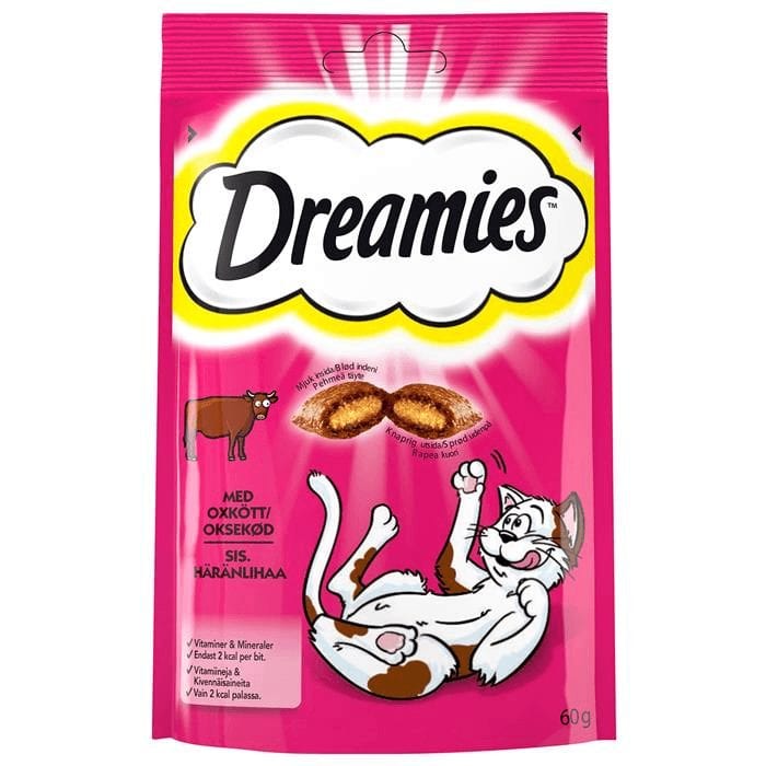 Dreamies kattegodbiter 60g - oksekjøtt