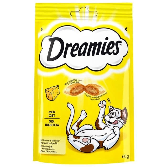 Dreamies kattegodbiter 60g - ost