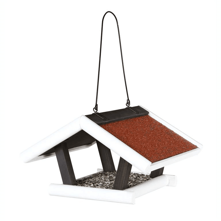 NATURA HANGING FUGLE AUTOMAT 30× 18 × 28 CM BLACK/WHITE