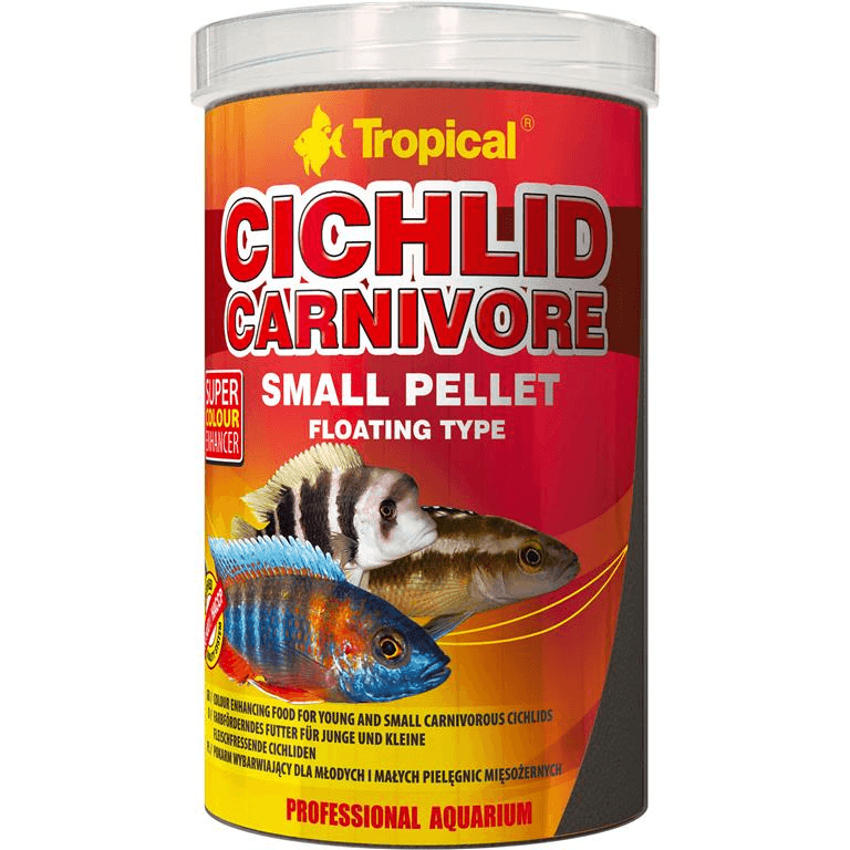 Tropical Cichlid Carnivore Small Pellet - 1liter
