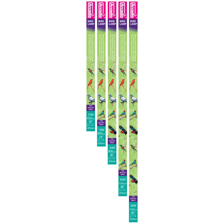 Fuglelysrør Arcadia 2.4UVB 12UVA - 15W 45CM