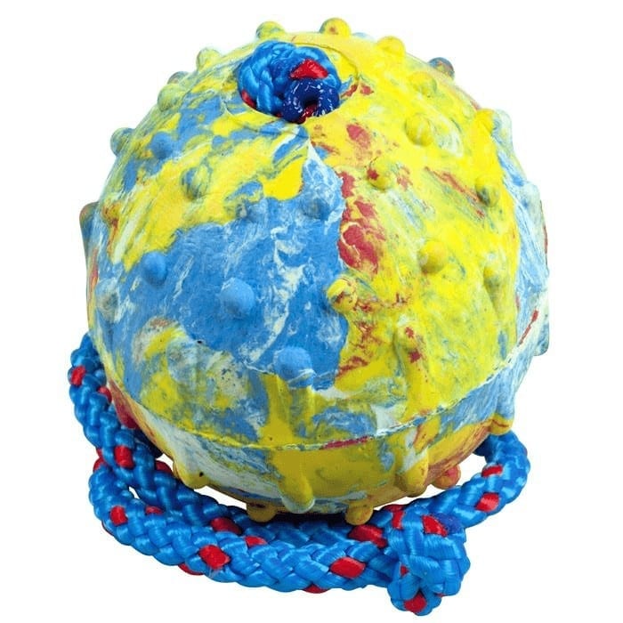 Gappay gummiball med tau - 6cm ball - 100cm tau