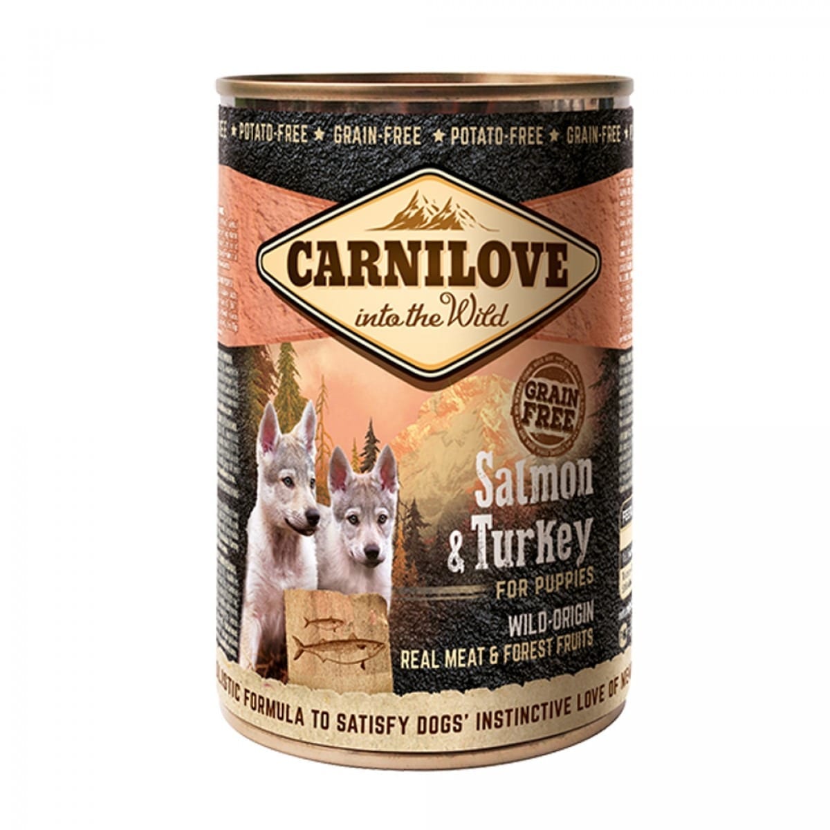 Carnilove Boksmat Våtfôr Hund (5 smaker) 400 g - 400 gr. laks og kalkun for valper