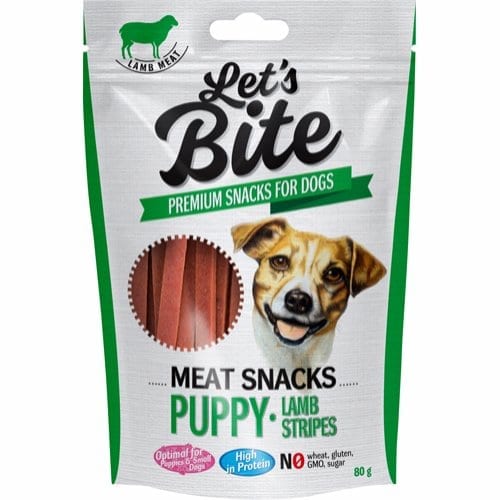 Lets Bite Meat Snacks Lam - Valp 80g