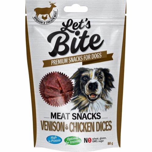 Lets Bite Meat Snacks Vilt og Kylling 80g