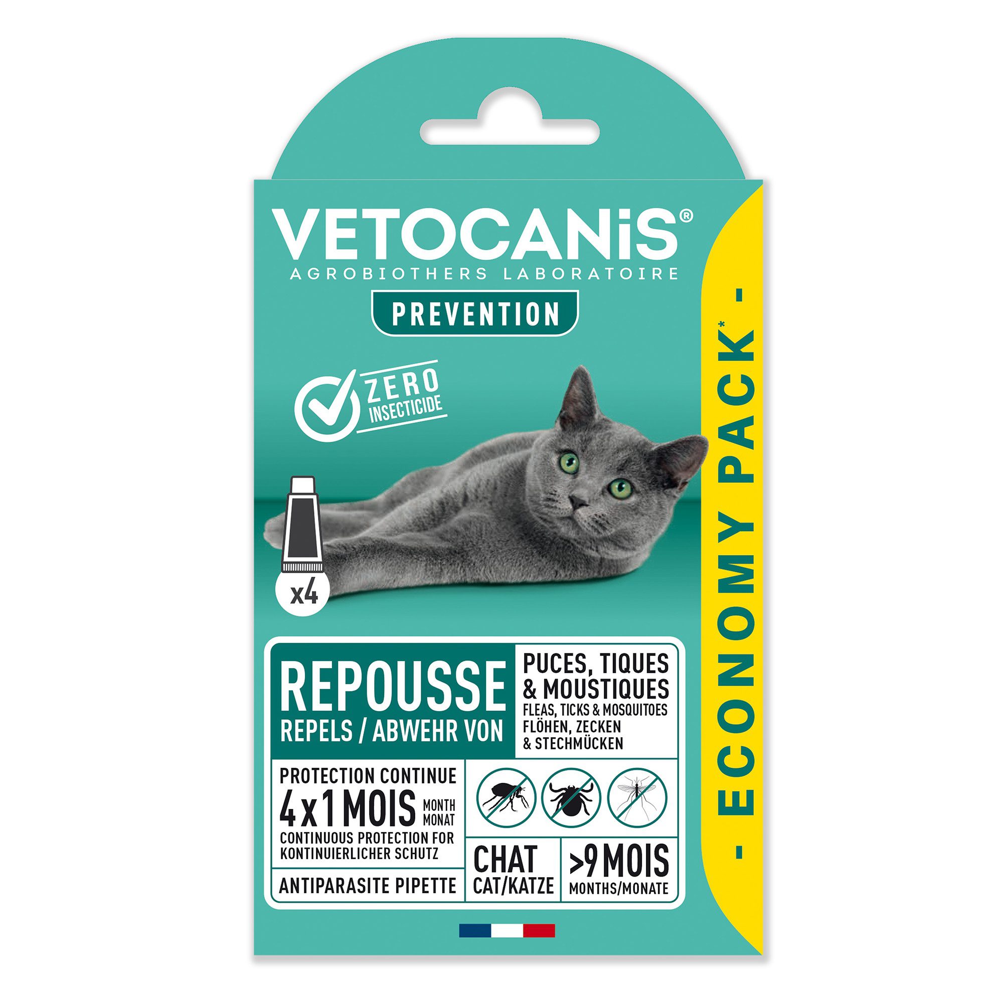 Vetocanis anti-parasit Spot on Katt - 4 pk