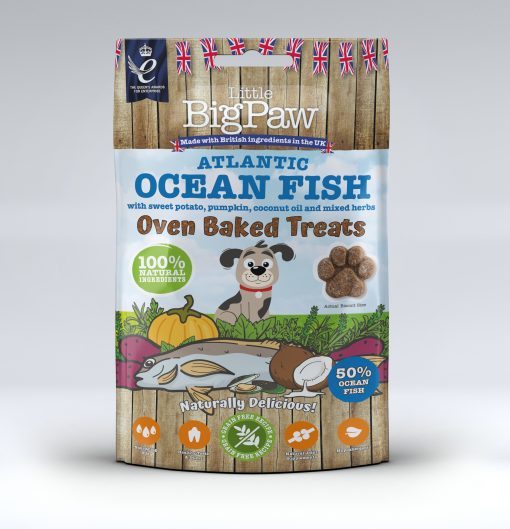 Little Big Paw Oven Baked Treats Godbiter Atlantic Ocean Fish