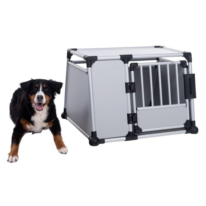 Trixie Aluminium Bilbur / Hundebur (Dobbel M-L- Singel L -L-XL- XL) - Large-XL-èn dør 94x75x88