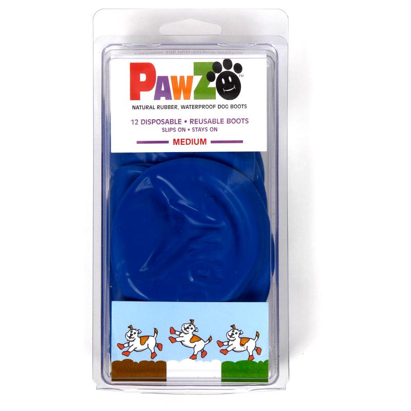 Pawz vanntette engangs sokker/sko Ballong sokker til hund - Blå - M 7-6cm 12stk