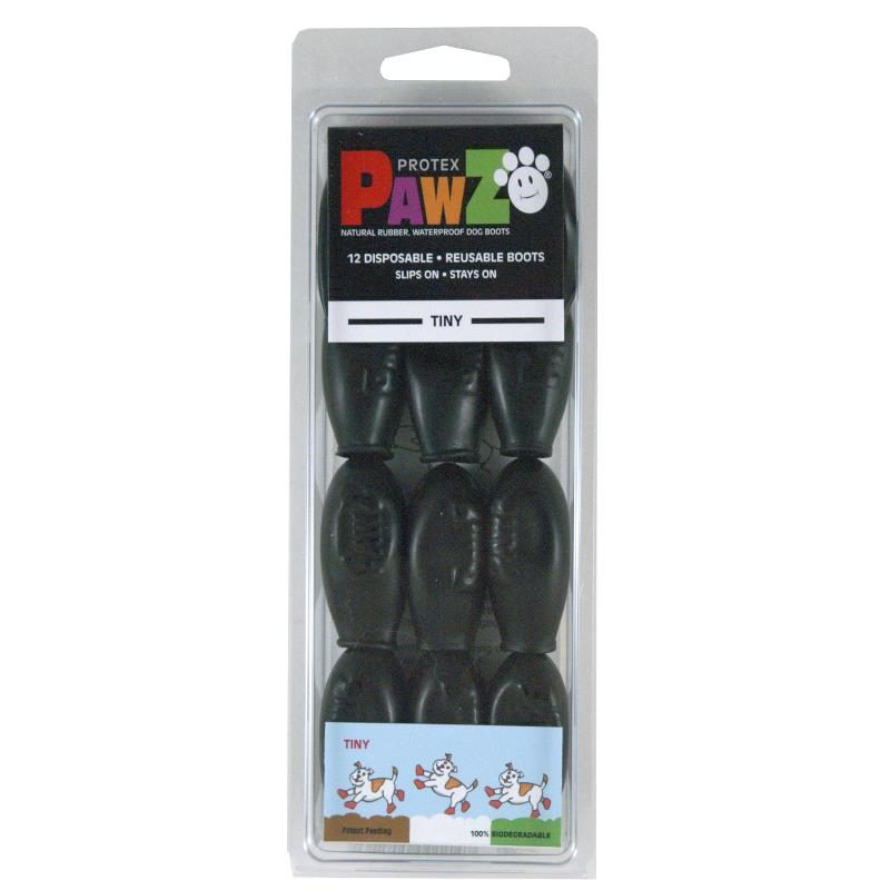 Pawz vanntette engangs sokker/sko Ballong sokker til hund - Sort - Tiny 2-5cm 12stk