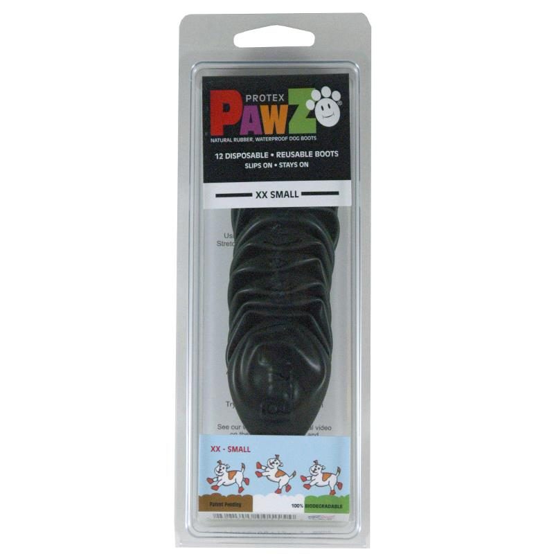 Pawz vanntette engangs sokker/sko Ballong sokker til hund - Sort - XXS 3-8cm 12stk