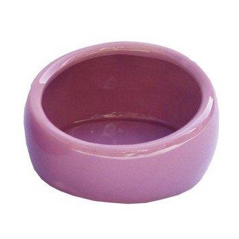 Keramikkskål ergonomisk lys rosa - Small