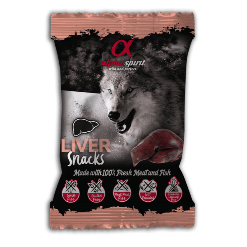AlphaSpirit lever hundesnacks - 50 gram