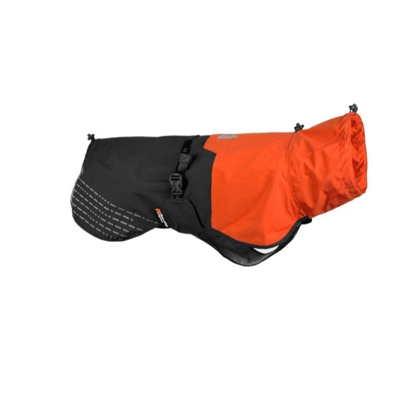Non-Stop Dogwear Fjord Raincoat Regndekken Oransje/Sort - 40 cm