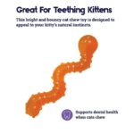 Petstages Orkakat Wiggle Worm Dental tyggeleke katt