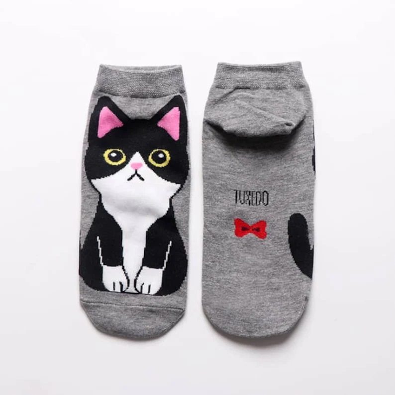 Katt i Front Sokker - tuxedo