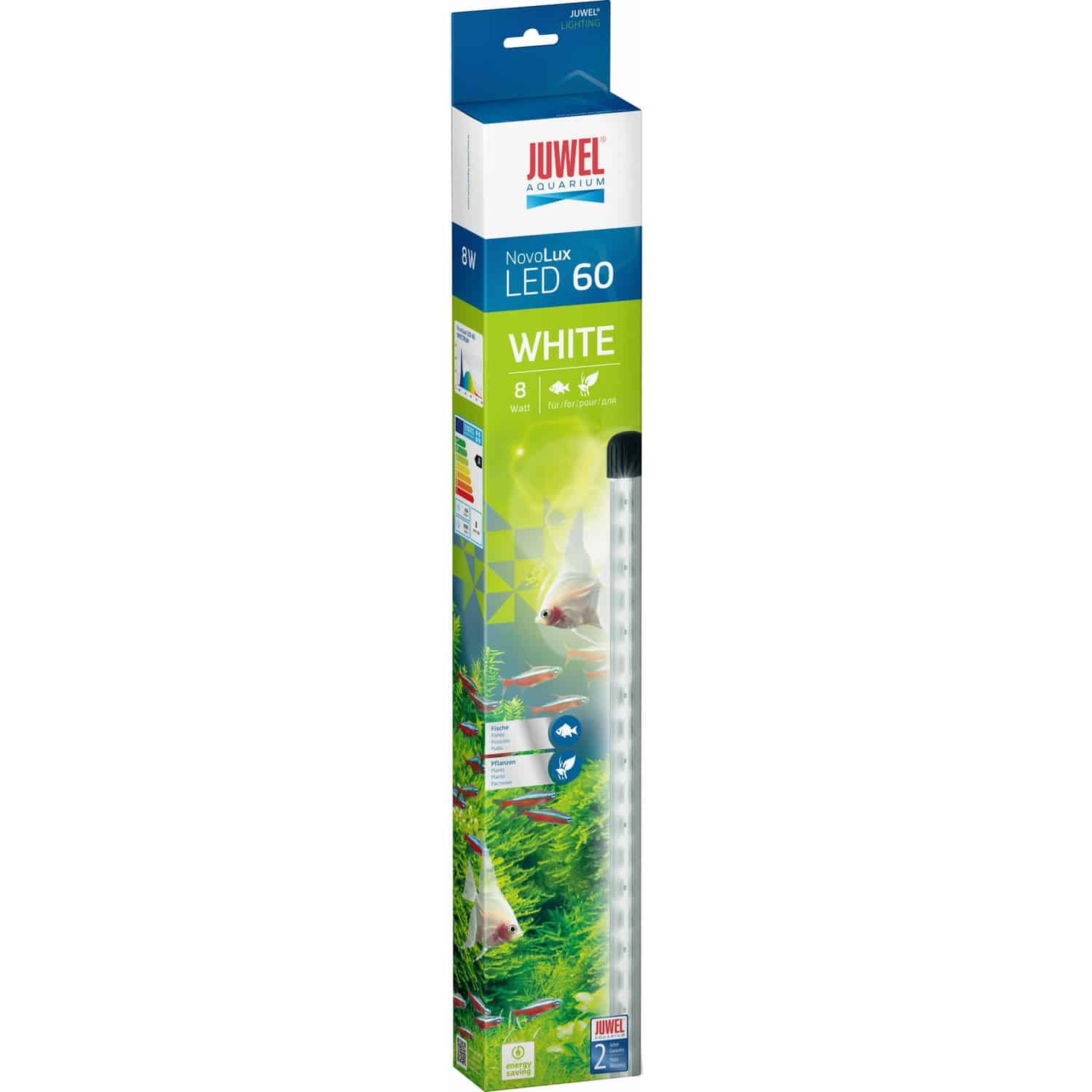 Juwel NovoLux LED 60 og 80 White akvariebelysning - Hvit 60