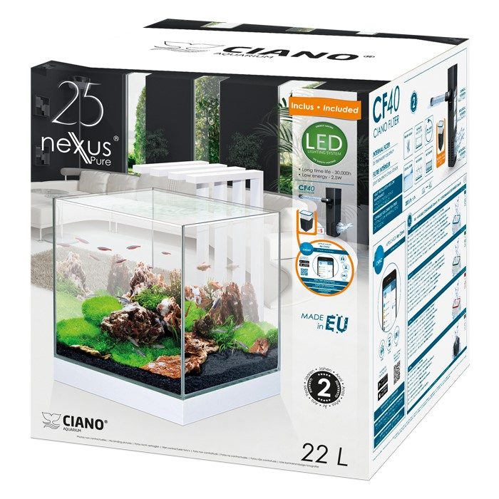 Nexus 25 Akvarium 22 liter - Tropehagen.no Dyrebutikk.no