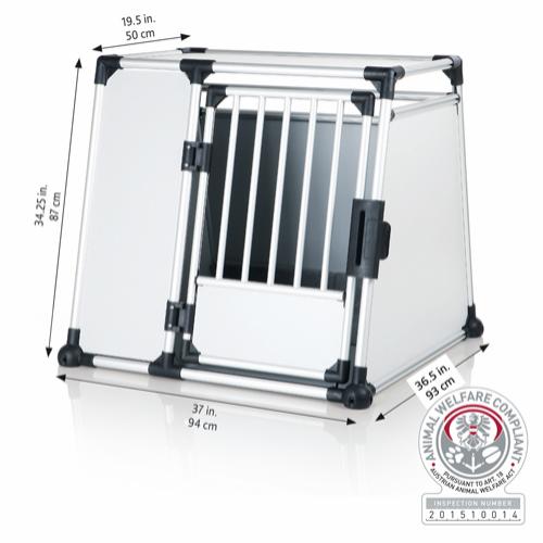 Trixie Aluminium Bilbur / Hundebur (Dobbel M-L- Singel L -L-XL- XL) - Xlarge- 94x87x93 cm