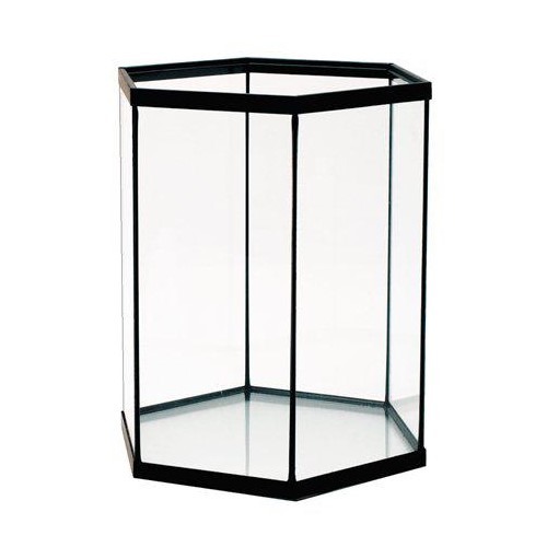 6 kantet glassakvarium høy modell - 69ltr