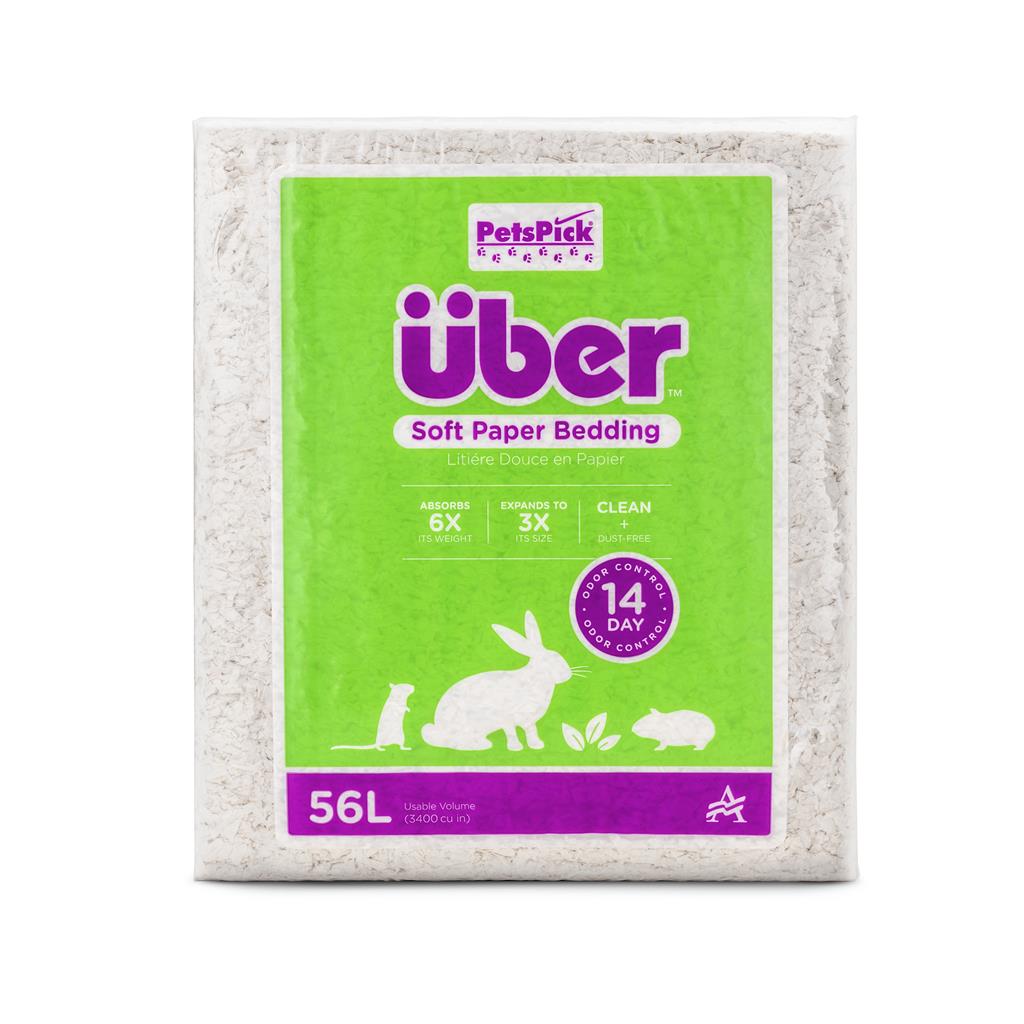 ÜBER Papirstrø Hvit - 56 liter