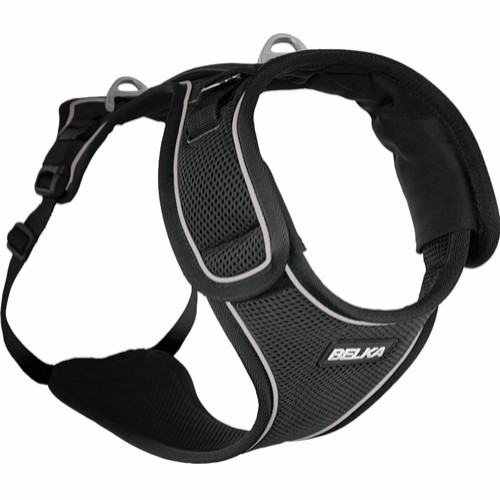 Curli Belka Harness Hundesele Refleks - Medium - Sort