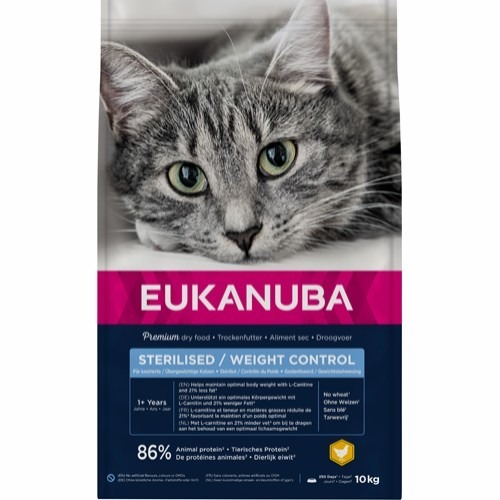 Eukanuba Cat Adult Sterilised&Weight Control Chicken - 10 kg