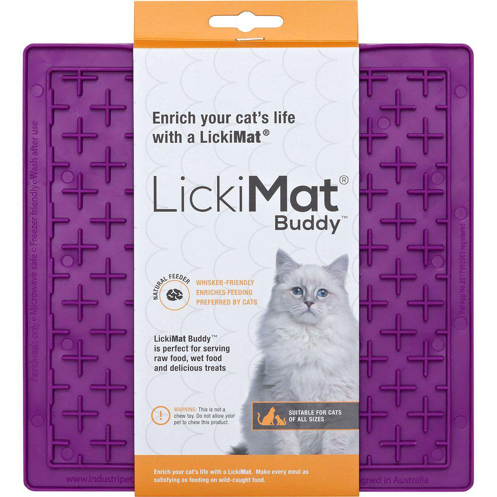 LickiMat Cat Buddy spisematte - lilla