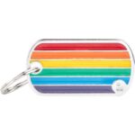 Myfamily Rainbow Flagg ID tag