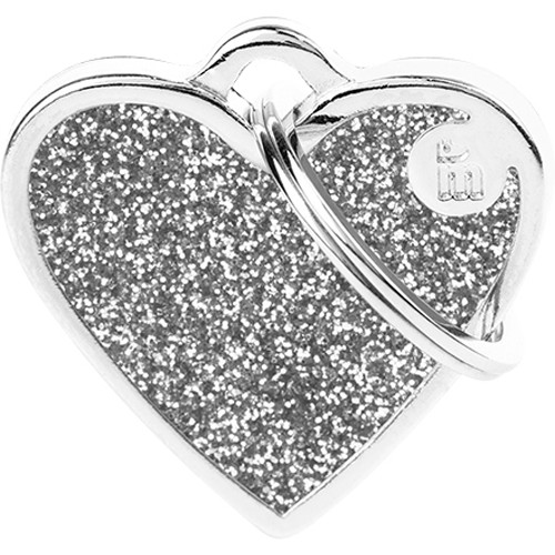 Myfamily Shine Hjerte Glitter ID Tag