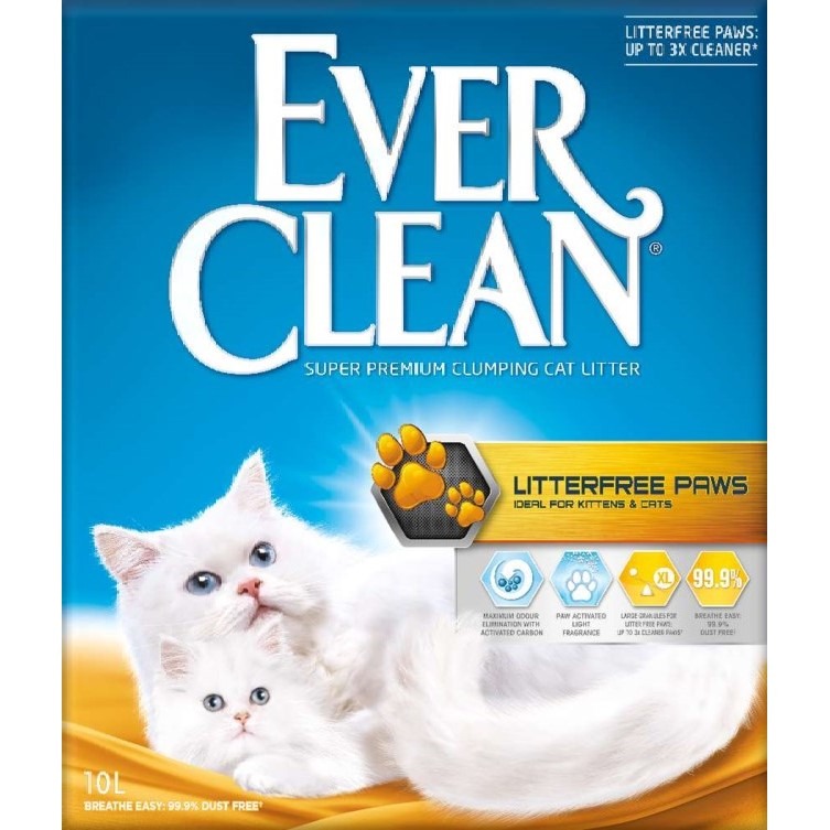Ever Clean Litter Free Paws kattesand, 10 ltr