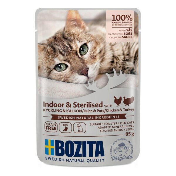 Bozita Feline Indoor og sterilisert, Kylling og Kalkun i Gelé