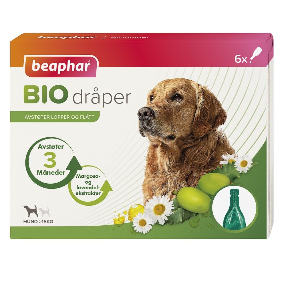 Beaphar Biodråper Spot on Hund - Medium