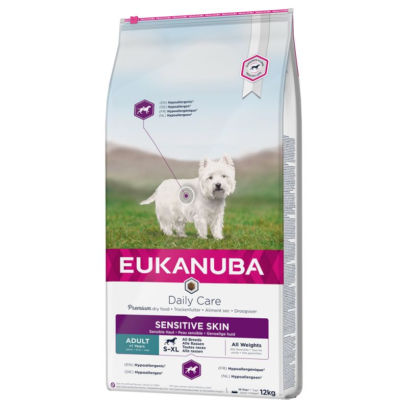 Eukanuba Daily Care Adult Sensitive Skin All Breeds - 2,3kg