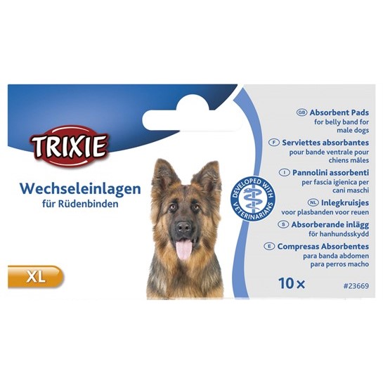 Innlegg 10pk Trixie magebelte for hannhund - XL