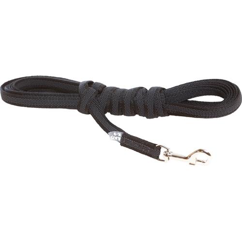 Julius K9 Gummiert Kobbel 14mm- bredde med håndtak Grå-Svart - 14mm/5m