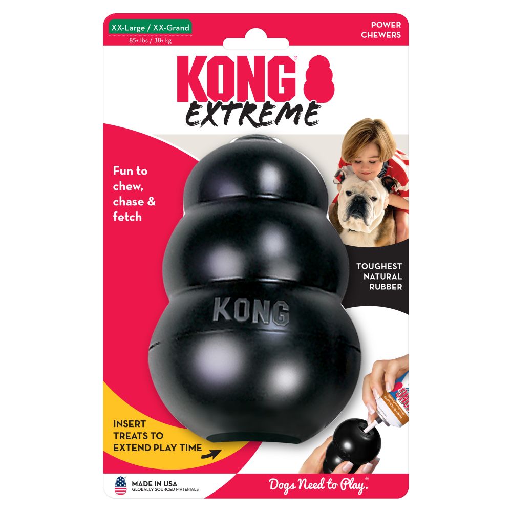 KONG Extreme Aktivitetsleke Sort - XXL