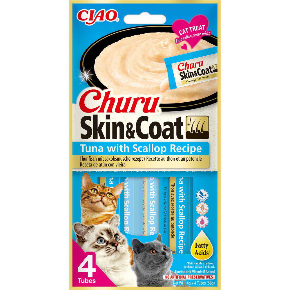 Churu Skin&Coat Tuna&Scallop, 4st - 12 stk